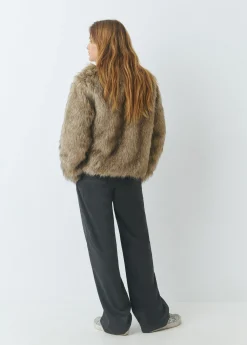 Brownie Abrigos Y Chaquetas*Abrigo corto efecto pelo Marron