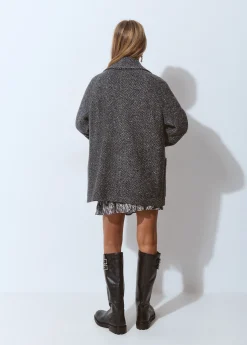 Brownie Abrigos Y Chaquetas*Abrigo cruzado espiga con lana Gris