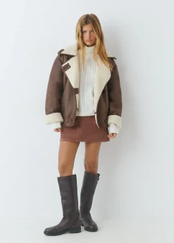 Brownie Abrigos Y Chaquetas*Abrigo doble faz efecto piel Marron