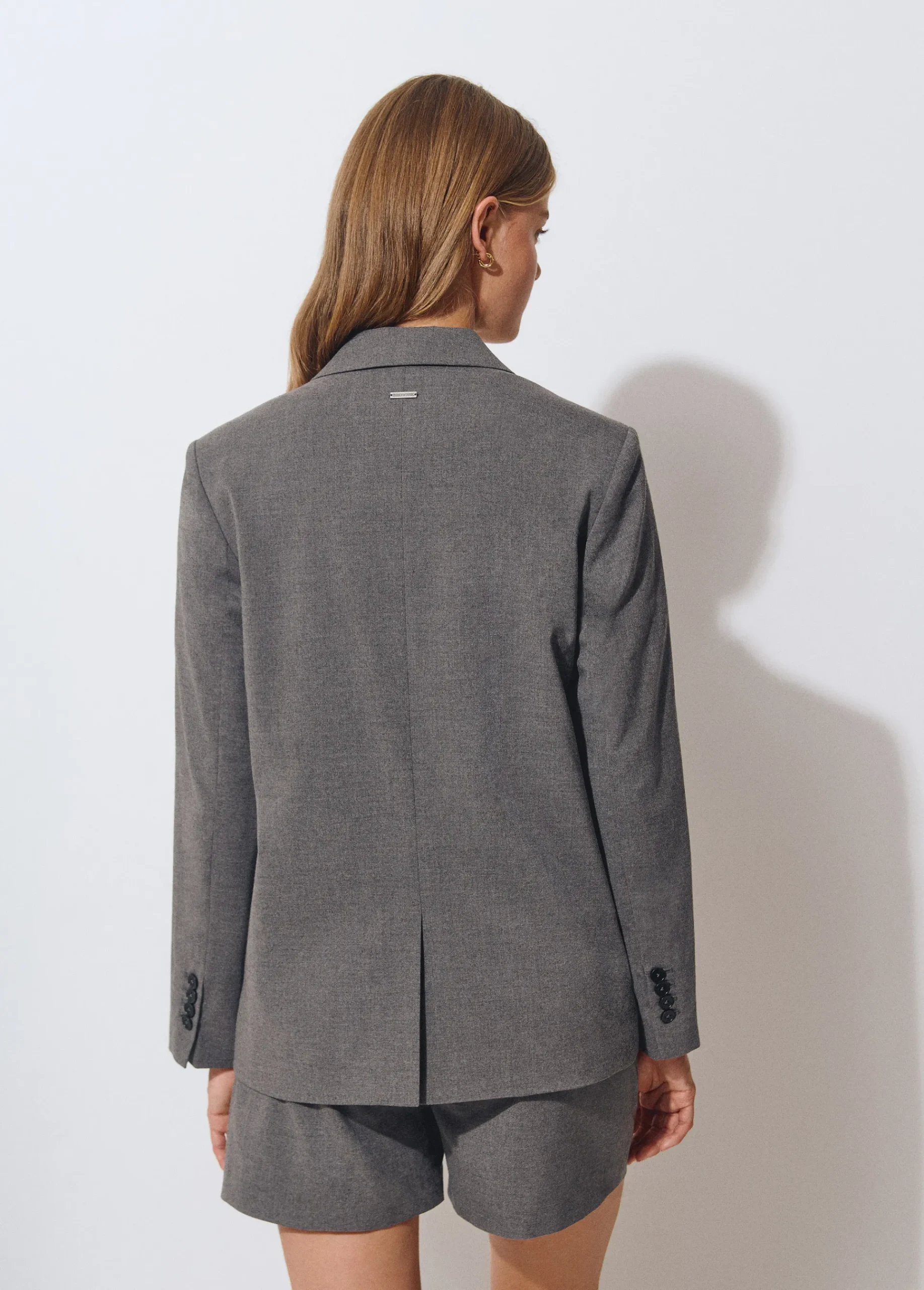 Brownie Total Look*Americana recta sastre Gris