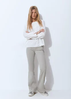 Brownie Camisas Y Blusas*Blusa cuello redondo smock en pico Crudo