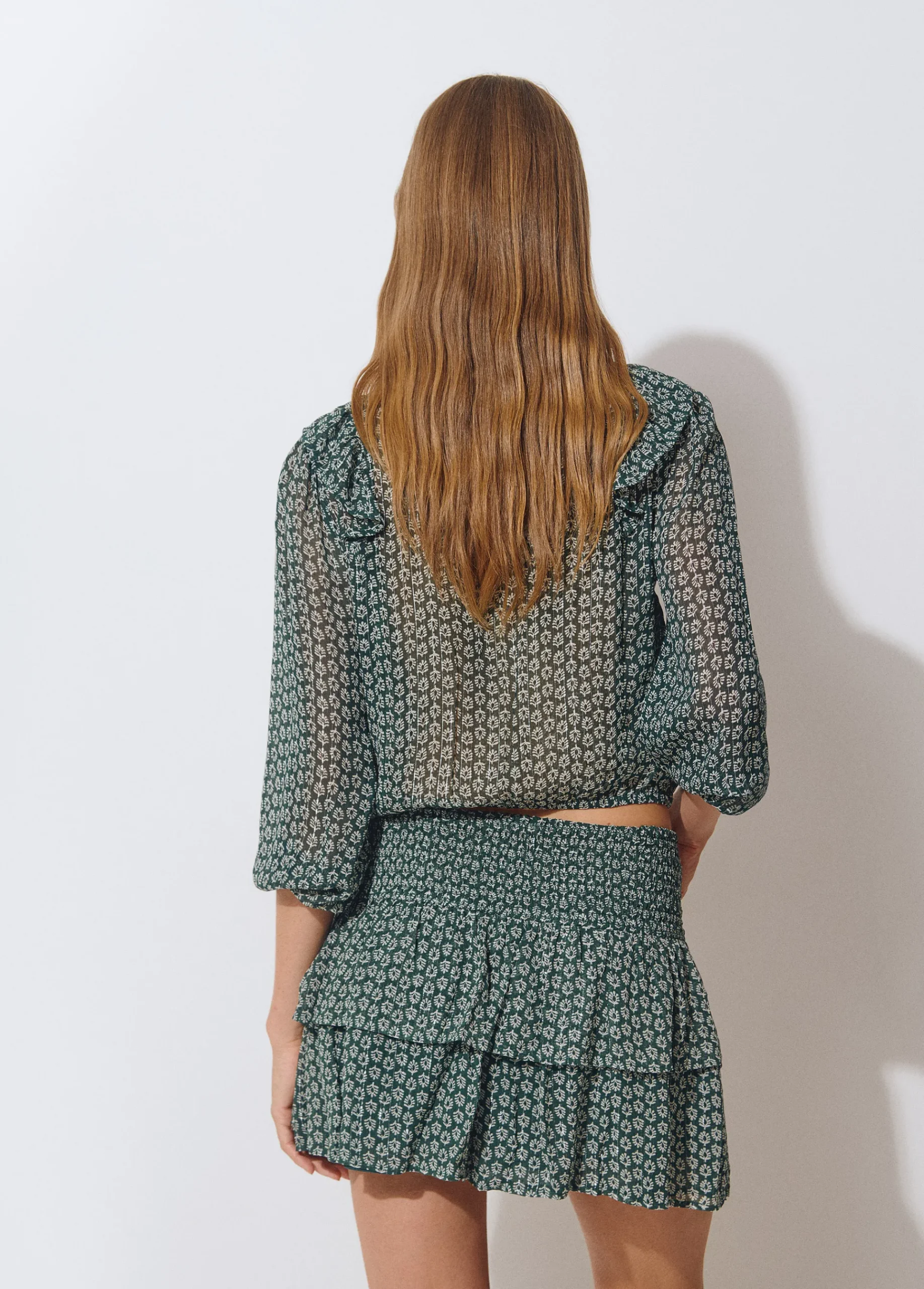 Brownie Camisas Y Blusas|Total Look*Blusa estampado bicolor Verde