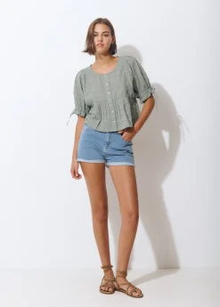 Brownie Camisas Y Blusas*Blusa manga corta Kaki