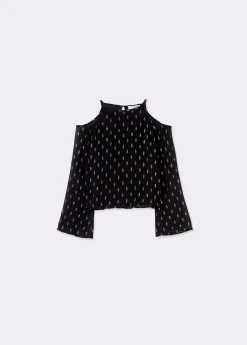 Brownie Camisas Y Blusas|Total Look*Blusa offshoulder brillo Negro