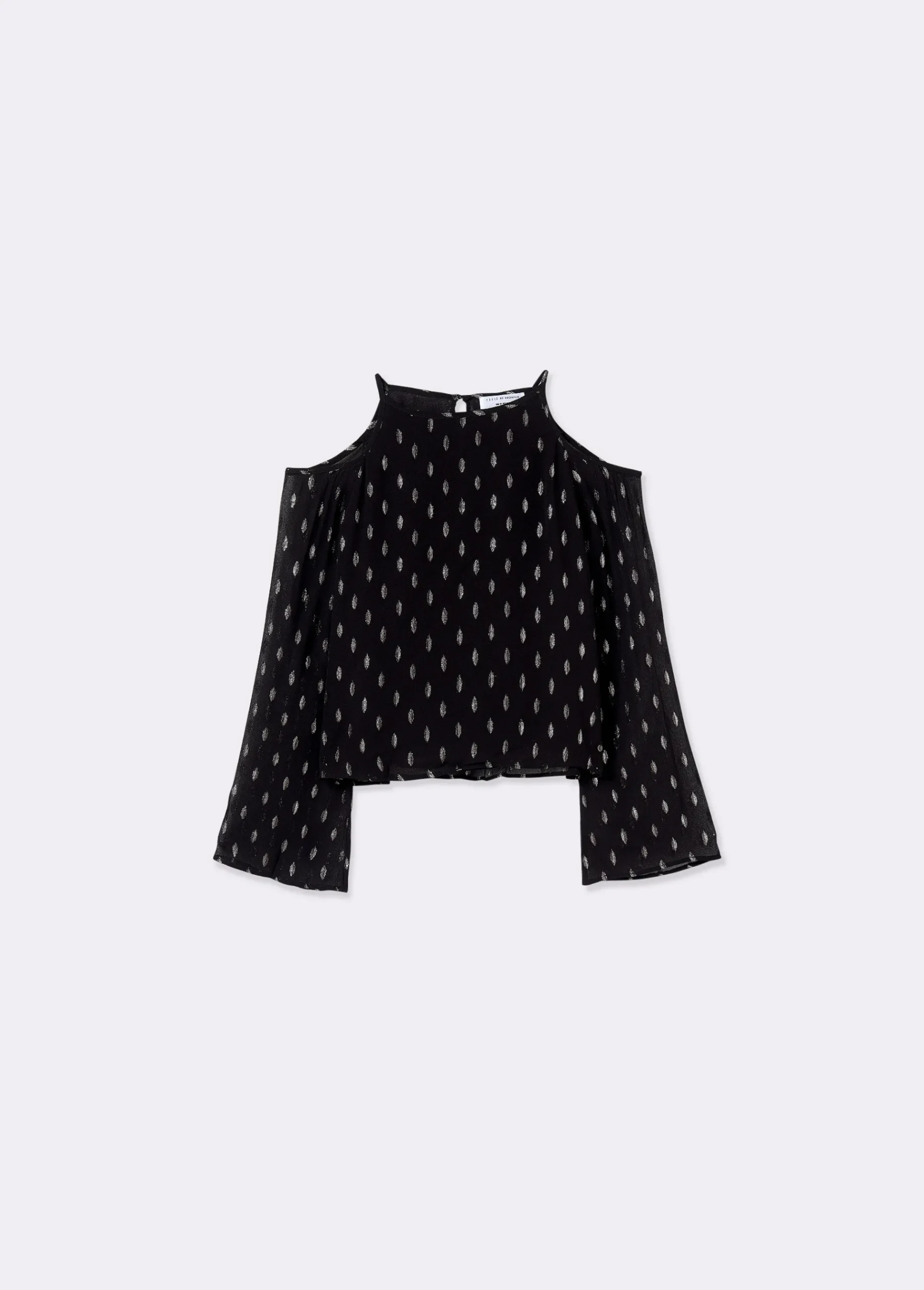 Brownie Camisas Y Blusas|Total Look*Blusa offshoulder brillo Negro