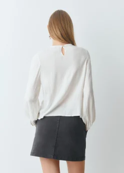 Brownie Camisas Y Blusas*Blusa pecherín smock Crudo