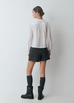 Brownie Camisas Y Blusas*Blusa romántica detalle puntillas