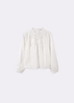 Brownie Camisas Y Blusas*Blusa romántica puntillas Crudo