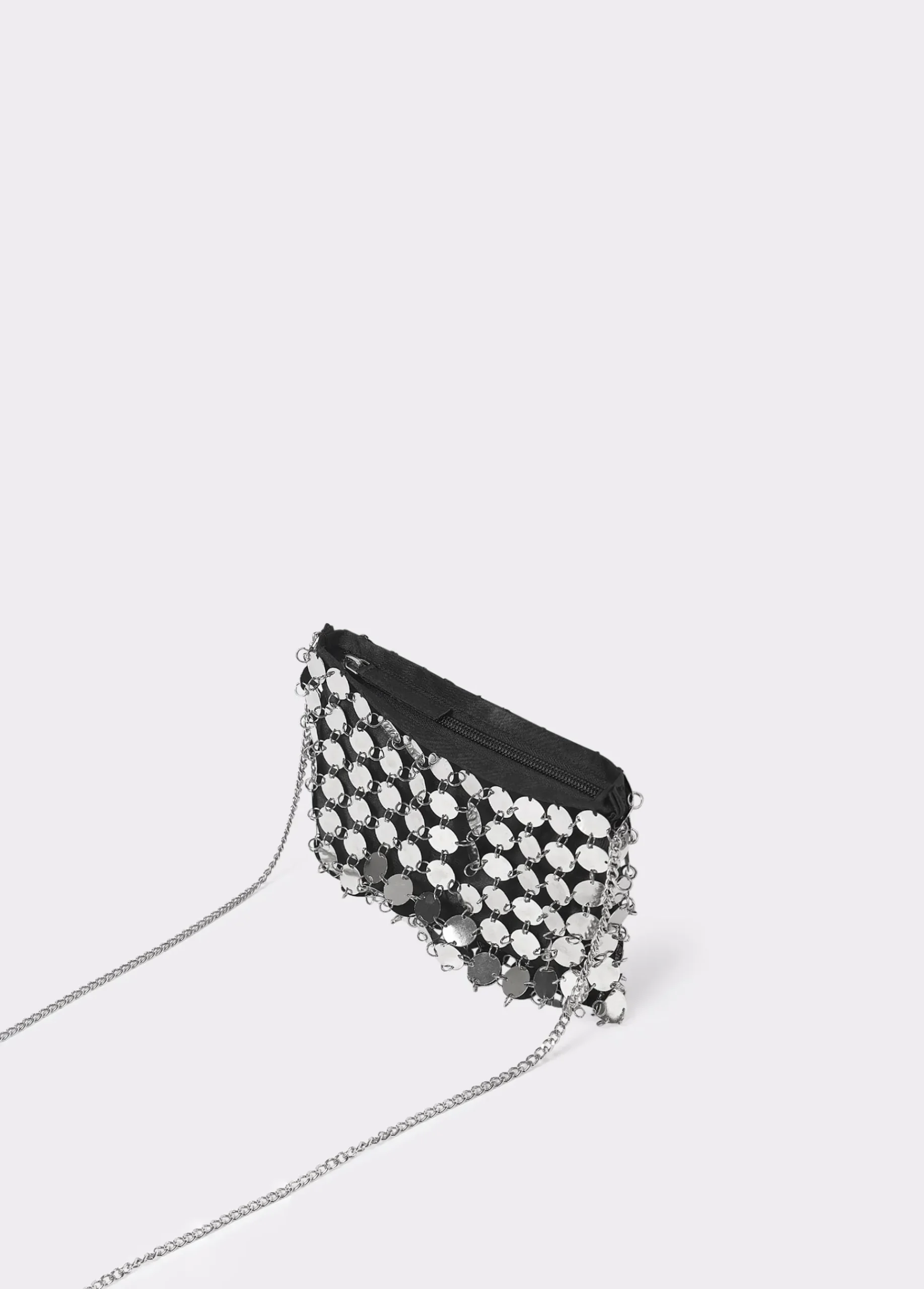 Brownie Bolsos*Bolso chapas metálicas Plata