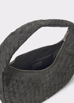 Brownie Bolsos*Bolso hombro piel trenzado Gris