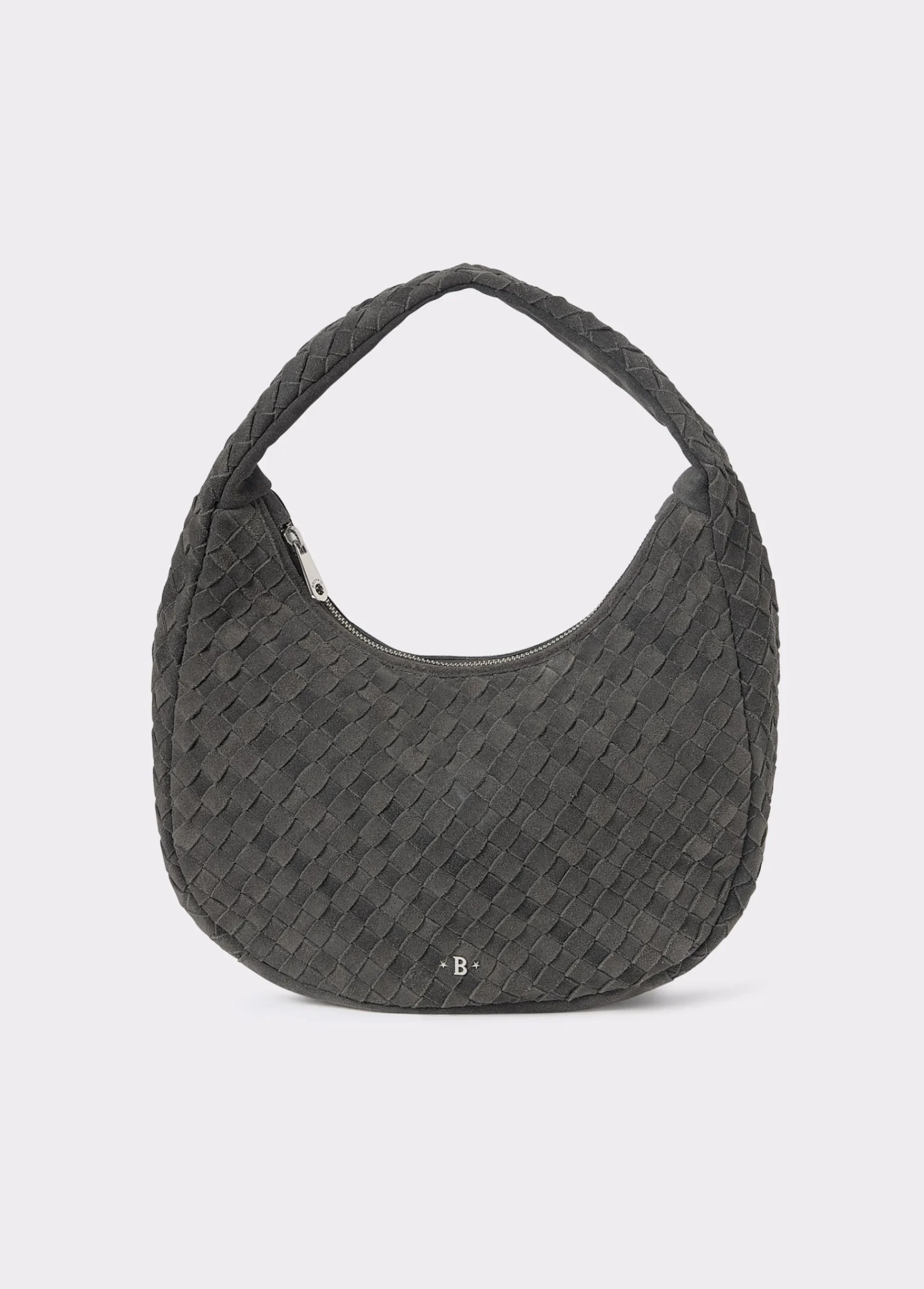 Brownie Bolsos*Bolso hombro piel trenzado Gris