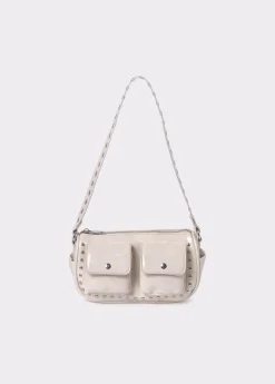 Brownie Bolsos*Bolso hombro solapa con bolsillos Crudo