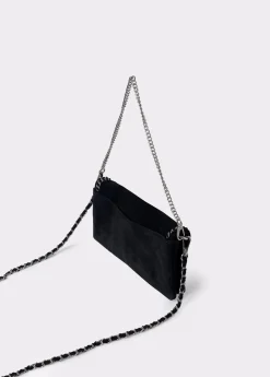Brownie Bolsos*Bolso piel solapa cadena Negro