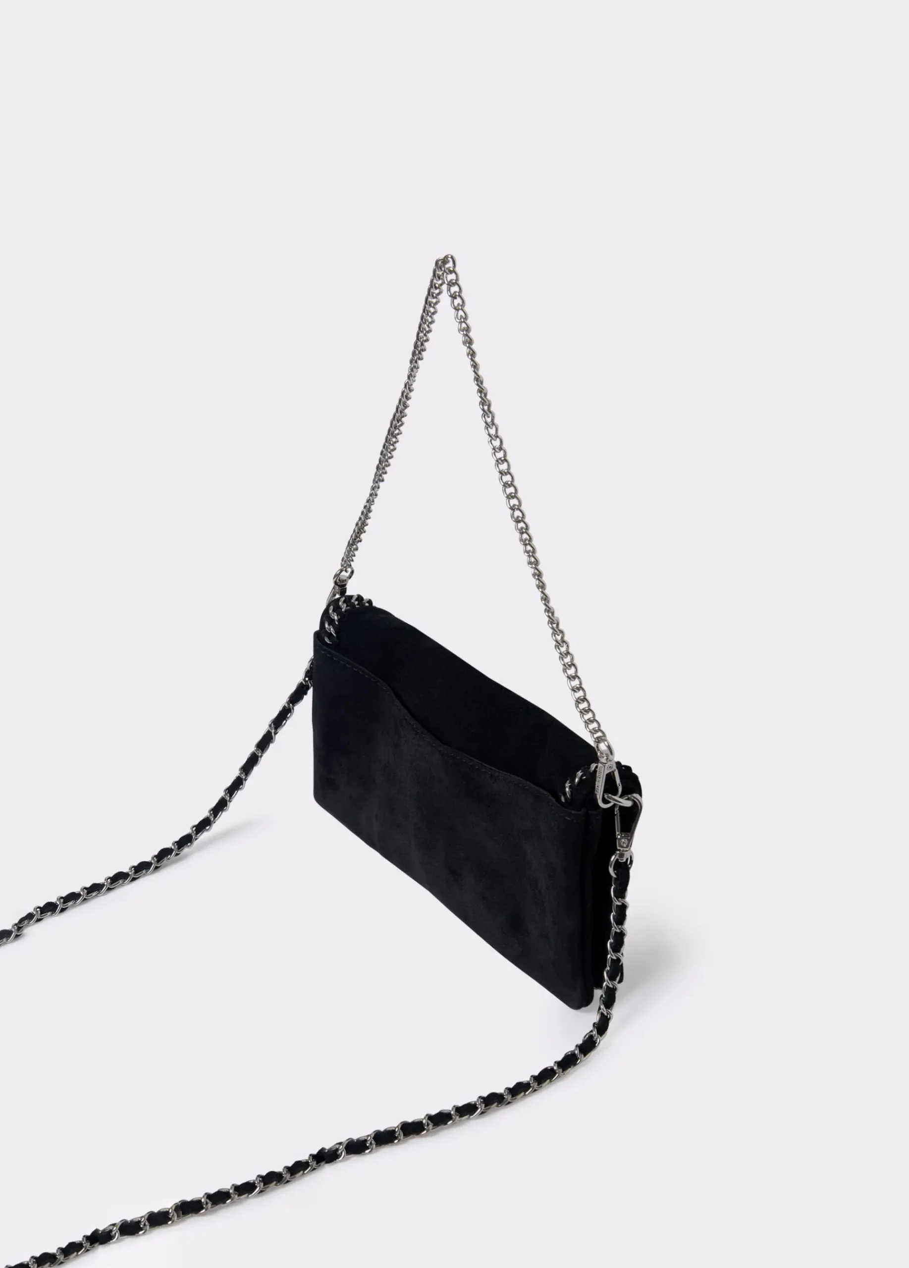 Brownie Bolsos*Bolso piel solapa cadena Negro