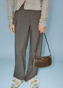 Brownie Bolsos*Bolso piel tachas Marron