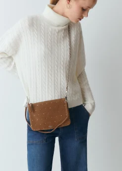 Brownie Bolsos*Bolso piel tachitas Taupeoscuro