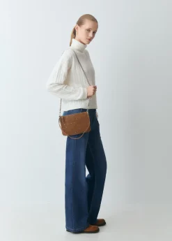 Brownie Bolsos*Bolso piel tachitas Taupeoscuro