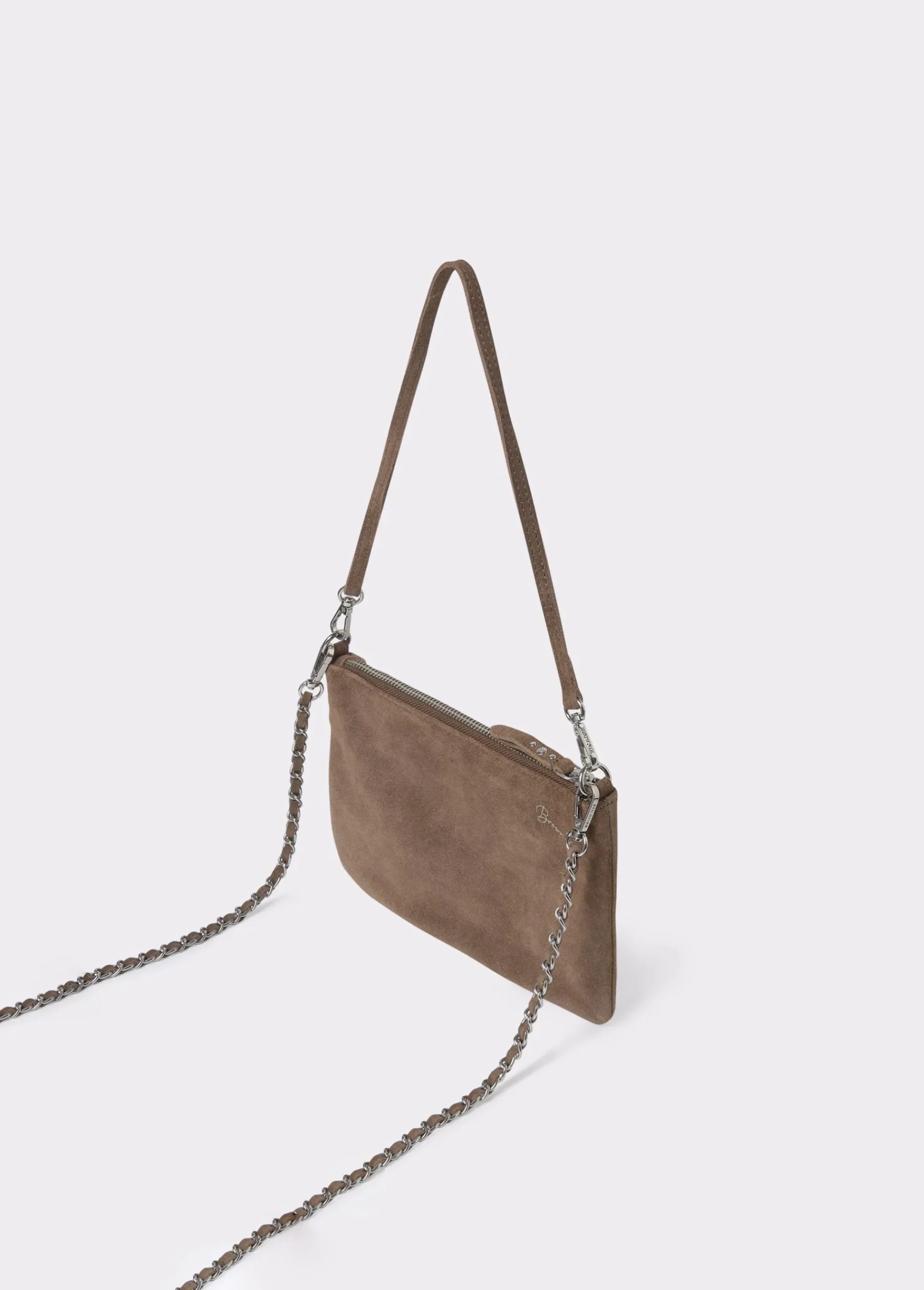 Brownie Bolsos*Bolso piel tachitas Taupeoscuro