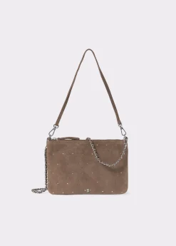 Brownie Bolsos*Bolso piel tachitas Taupeoscuro