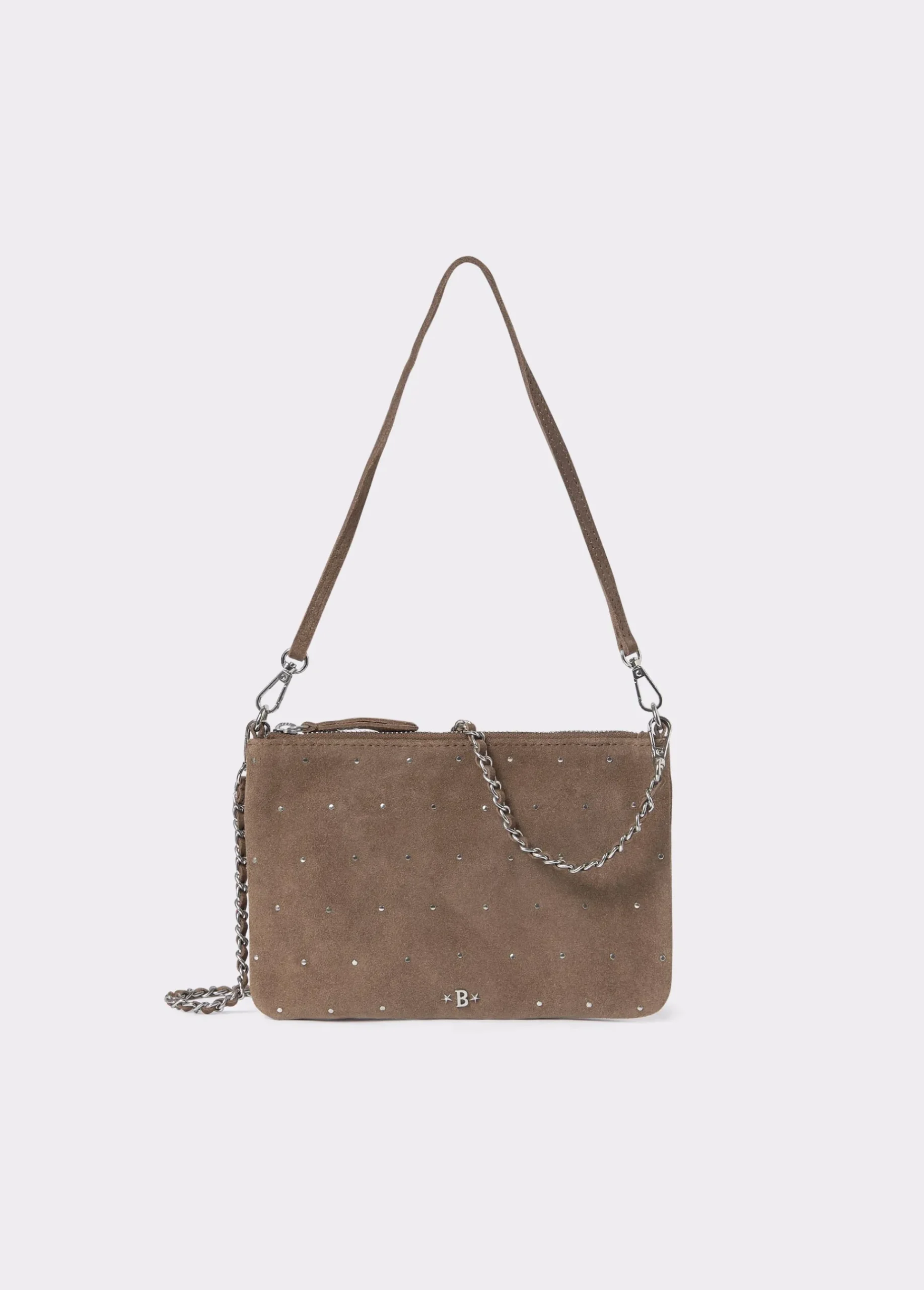 Brownie Bolsos*Bolso piel tachitas Taupeoscuro