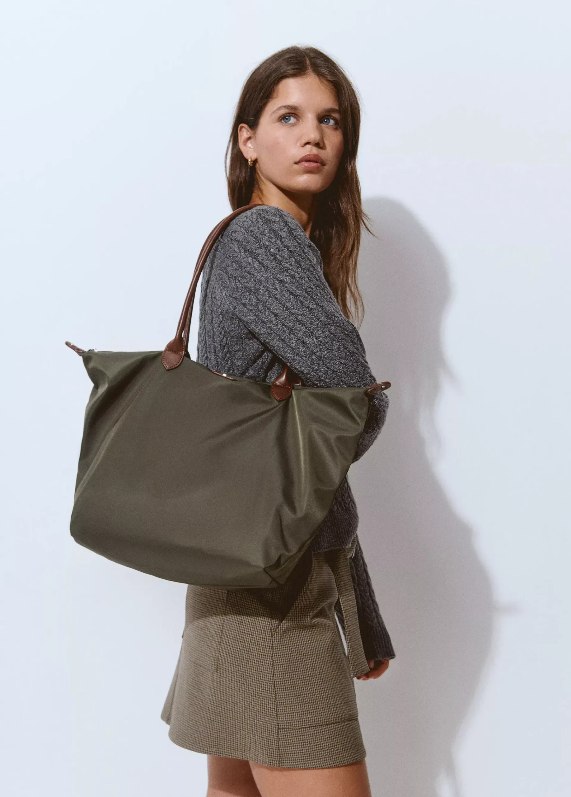 Brownie Bolsos*Bolso shopper nylon Kaki