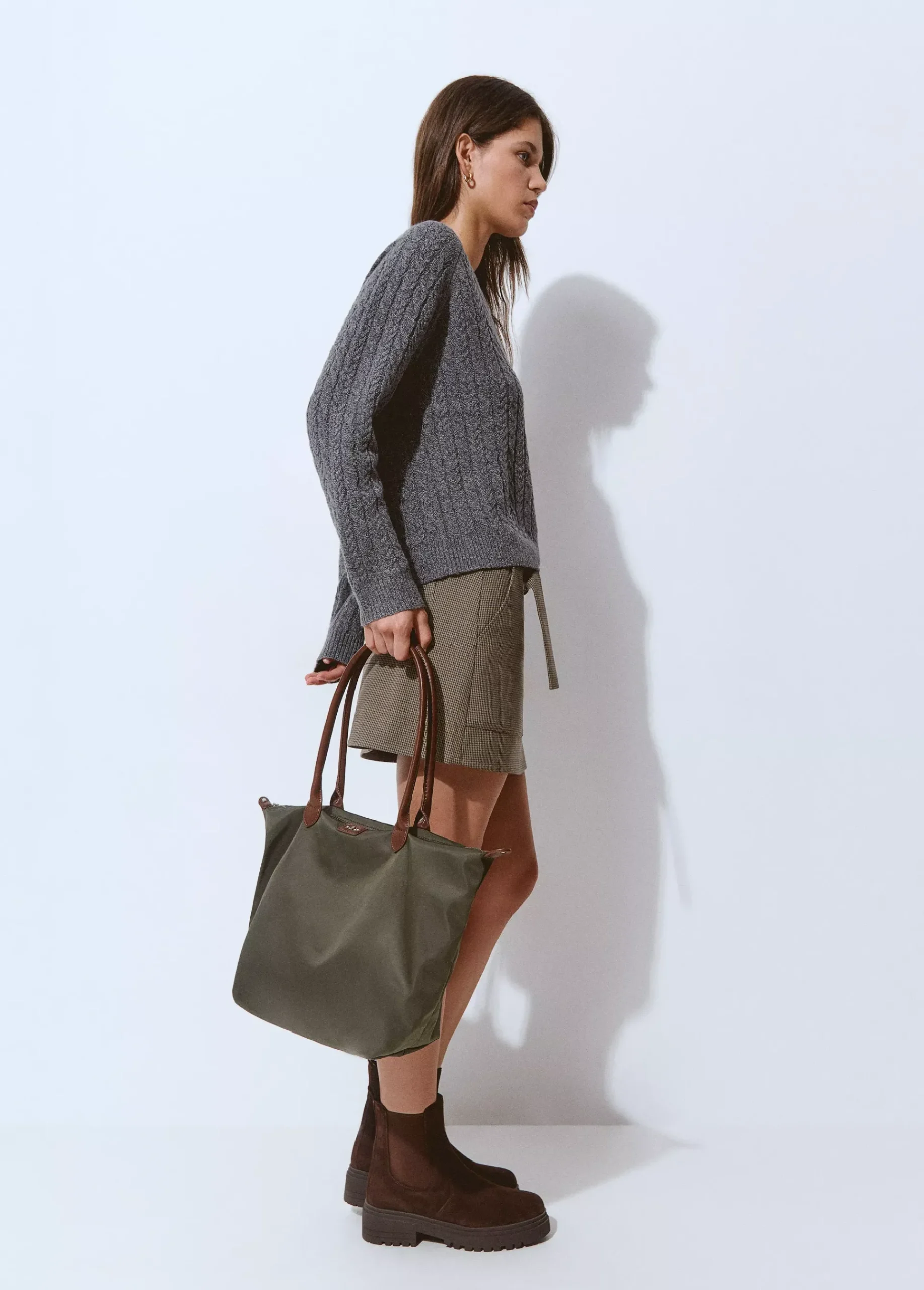 Brownie Bolsos*Bolso shopper nylon Kaki