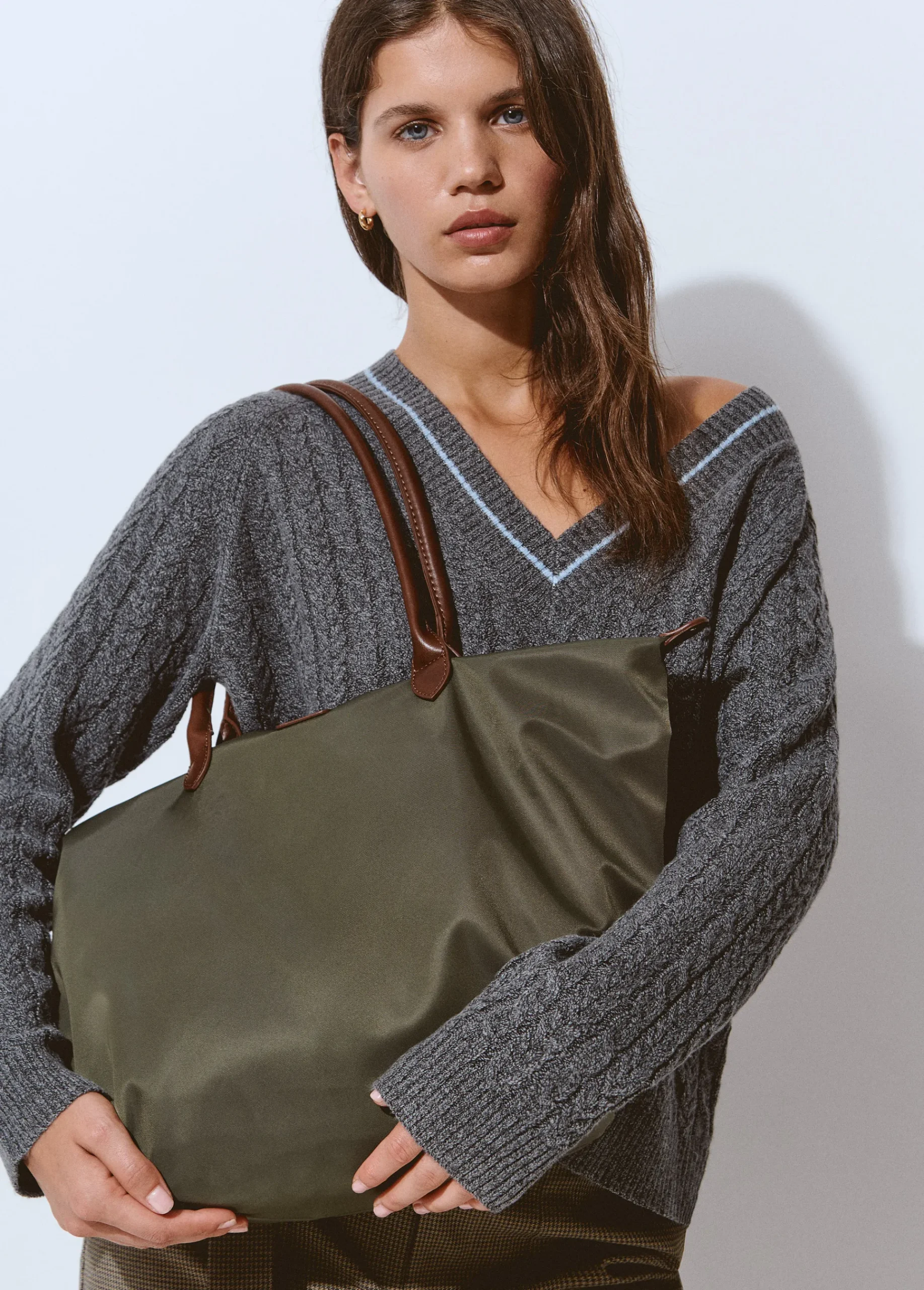 Brownie Bolsos*Bolso shopper nylon Kaki