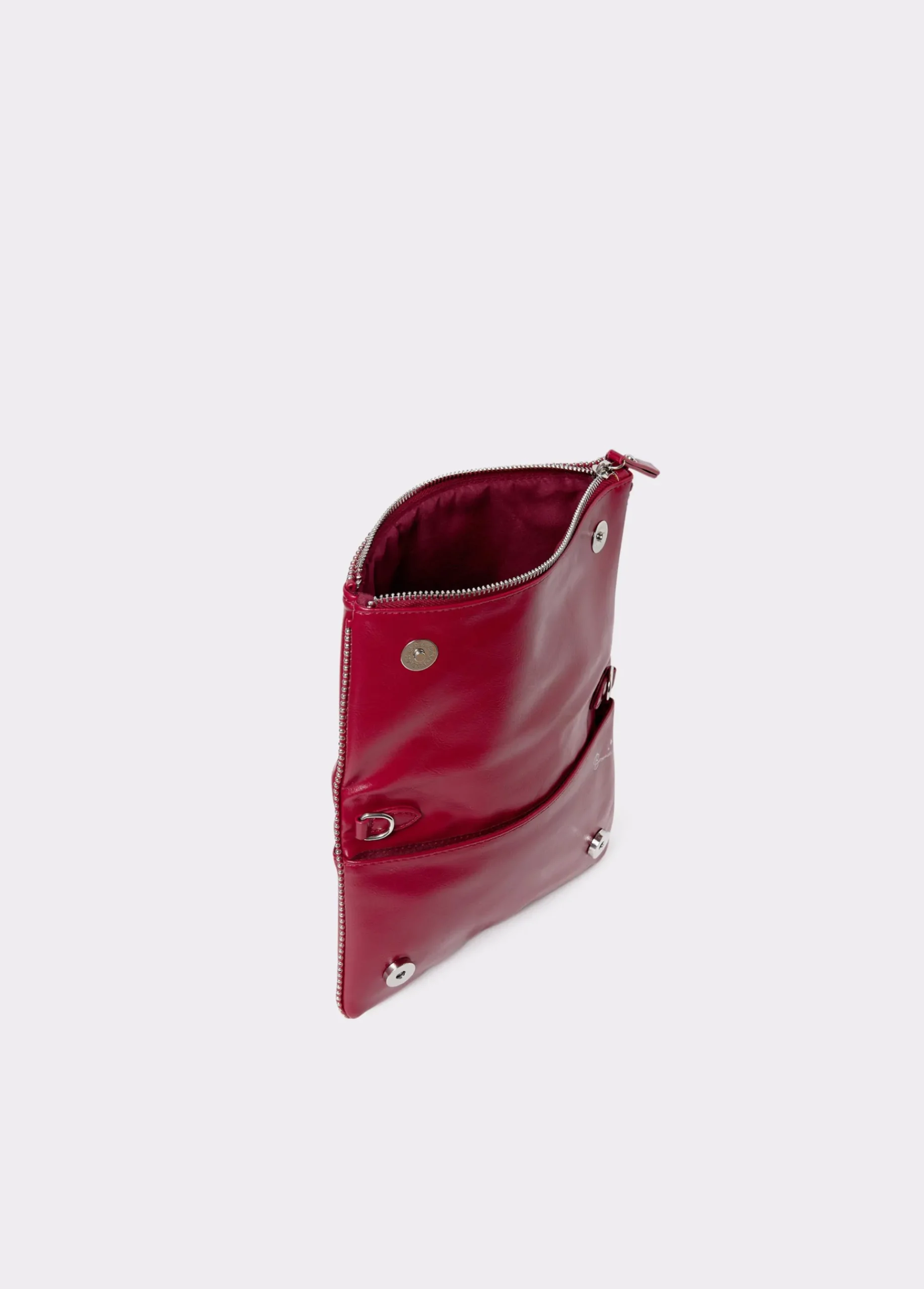 Brownie Bolsos*Bolso solapa bolitas Rojo