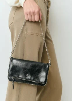 Brownie Bolsos*Bolso solapa mini bolitas Negro