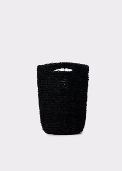 Brownie Bolsos*Bolso yute trenzado Negro