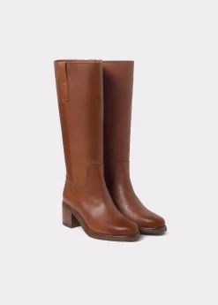Brownie Zapatos*Bota gaucha piel tacón Cuero