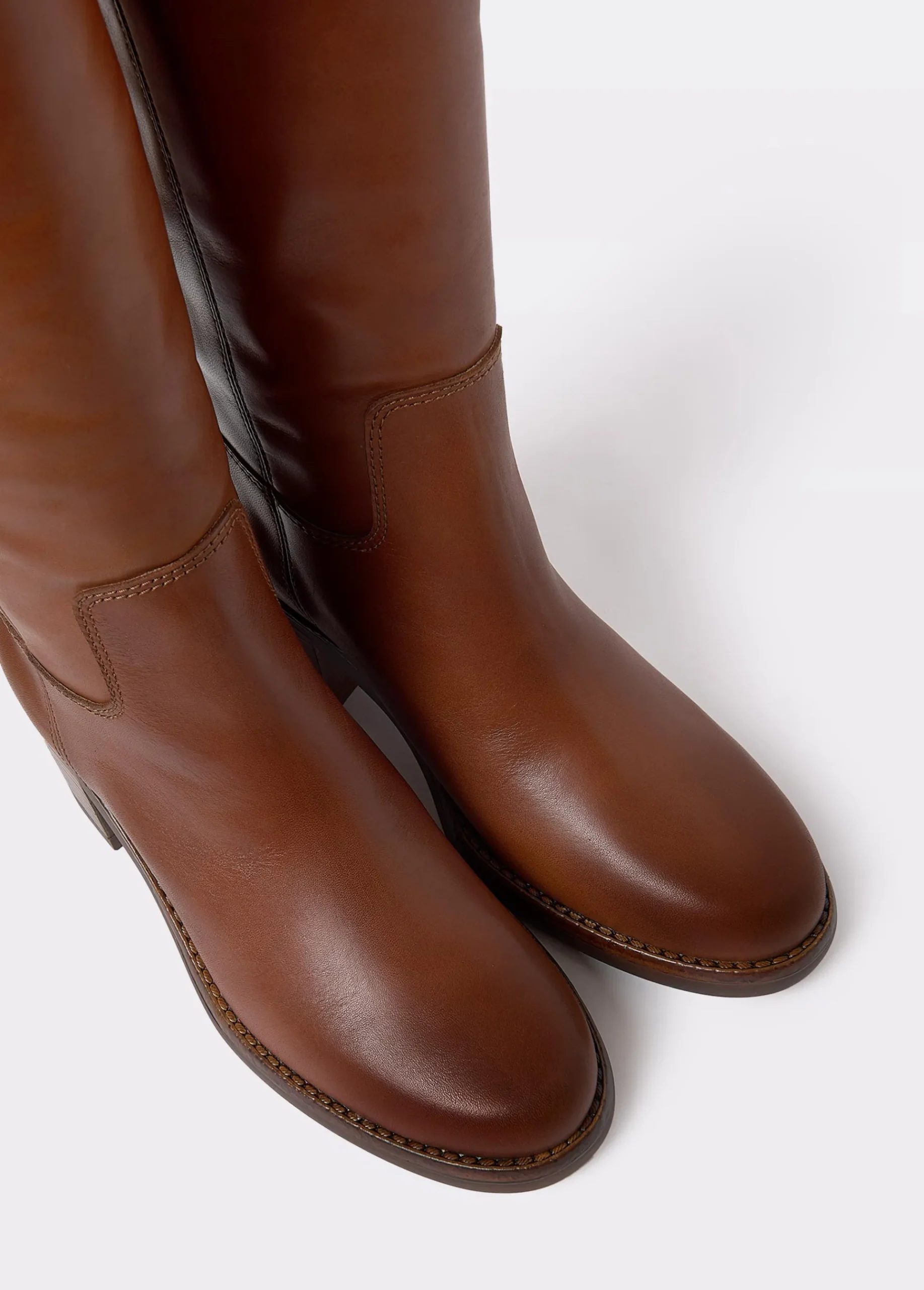 Brownie Zapatos*Bota gaucha piel tacón Cuero