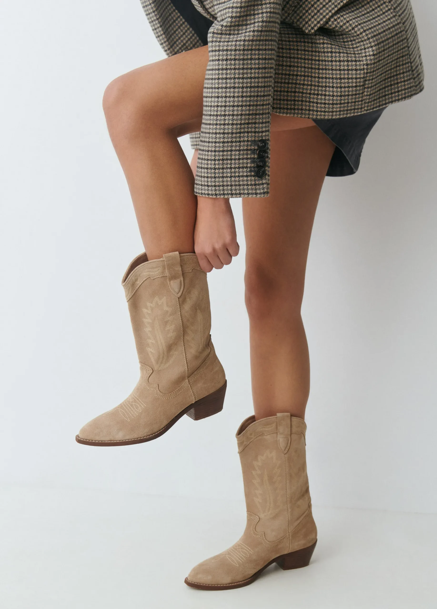 Brownie Zapatos*Bota piel cowboy Arena