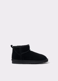 Brownie Zapatos*Botín bajo piel pelo Negro