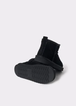 Brownie Zapatos*Botín bajo piel pelo Negro