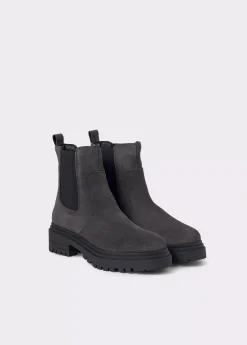 Brownie Zapatos*Botín piel serraje Gris