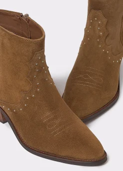 Brownie Zapatos*Botín piel tachitas Cuero