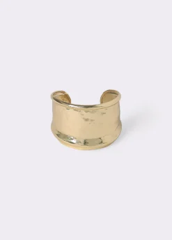 Brownie Bisutería*Brazalete rígido grabado Dorado