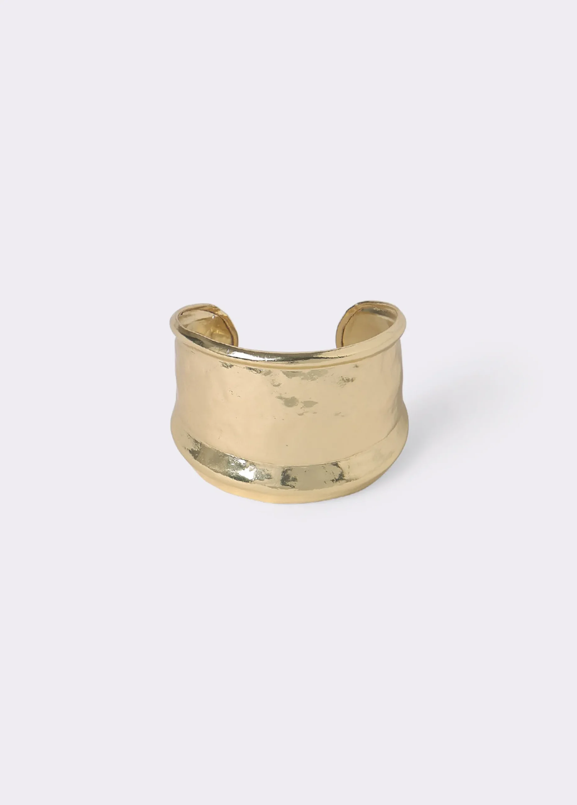 Brownie Bisutería*Brazalete rígido grabado Dorado