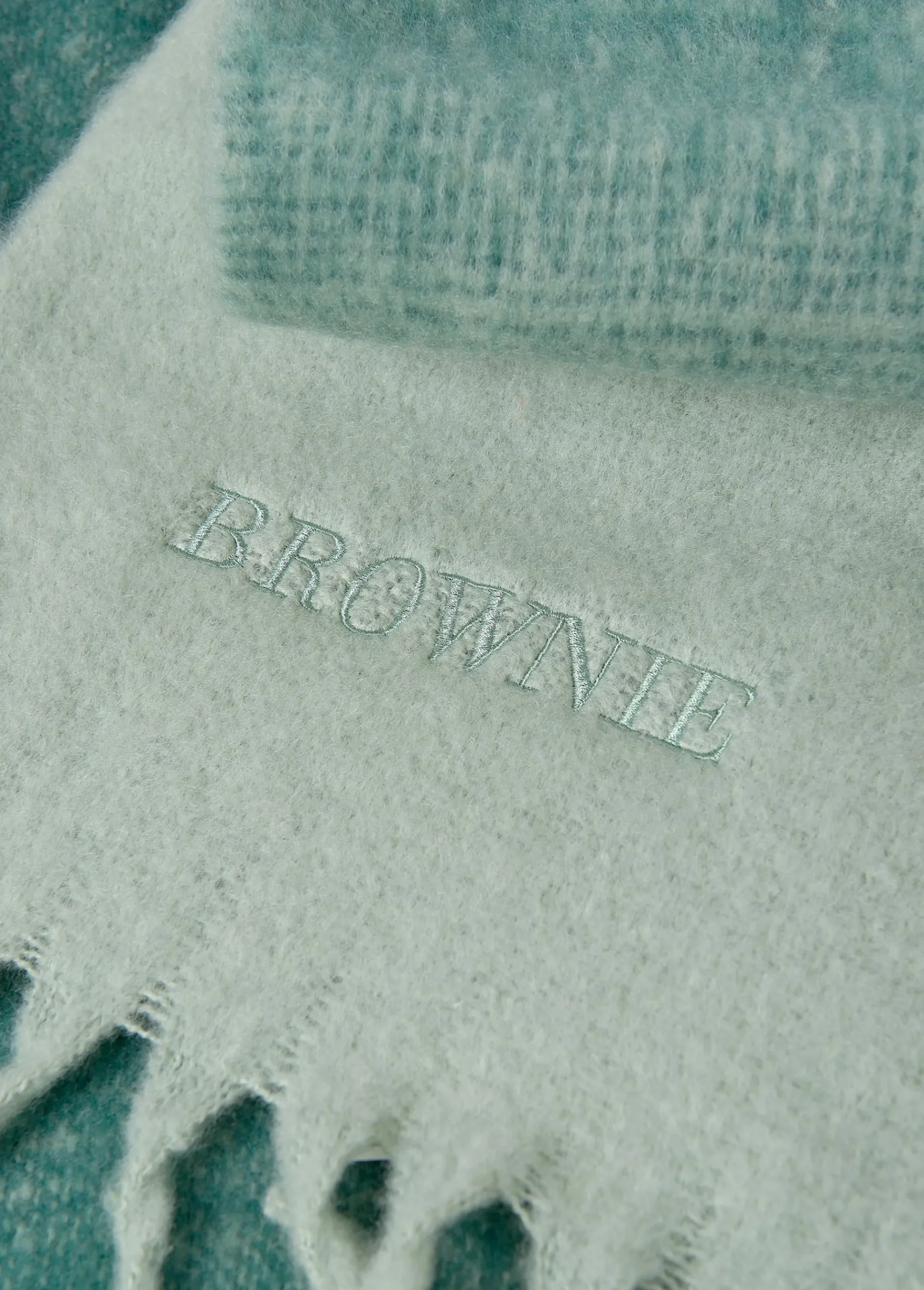 Brownie Bufandas*Bufanda gruesa degradada Verde