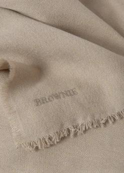 Brownie Bufandas*Bufanda lisa melange fina Beige