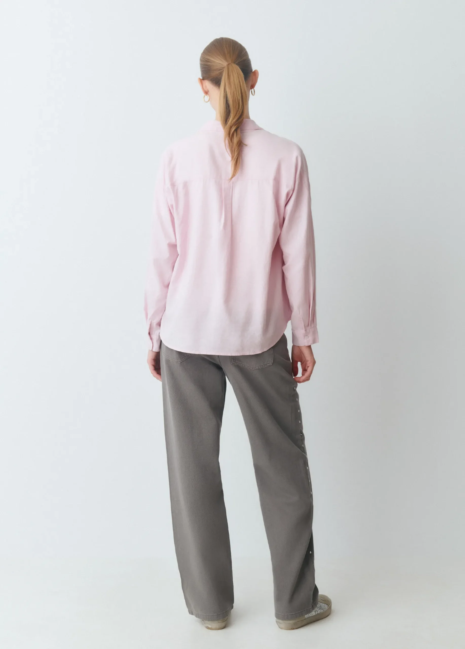 Brownie Camisas Y Blusas*Camisa básica lisa Rosa