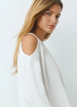 Brownie Camisetas Y Tops*Camiseta cut-out bordado estrellas