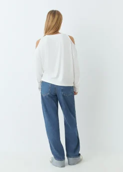 Brownie Camisetas Y Tops*Camiseta cut-out bordado estrellas