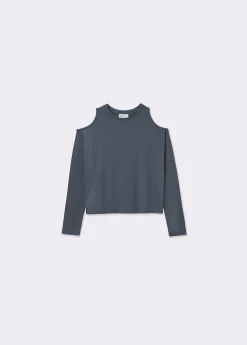 Brownie Camisetas Y Tops*Camiseta cut-out hombro Grisoscuro