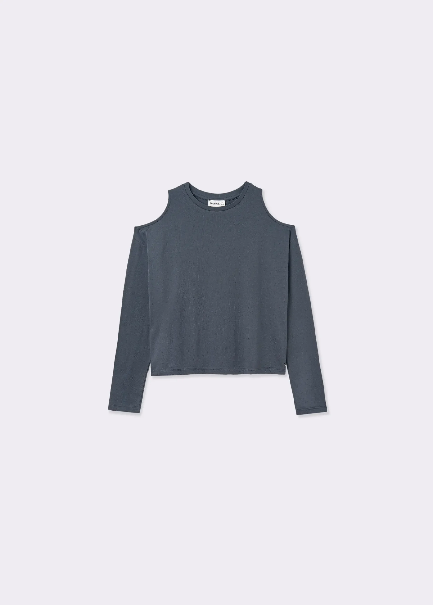 Brownie Camisetas Y Tops*Camiseta cut-out hombro Grisoscuro