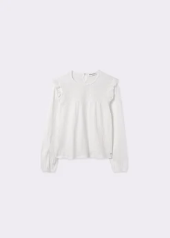 Brownie Camisas Y Blusas|Camisetas Y Tops*Camiseta estilo blusa con volante