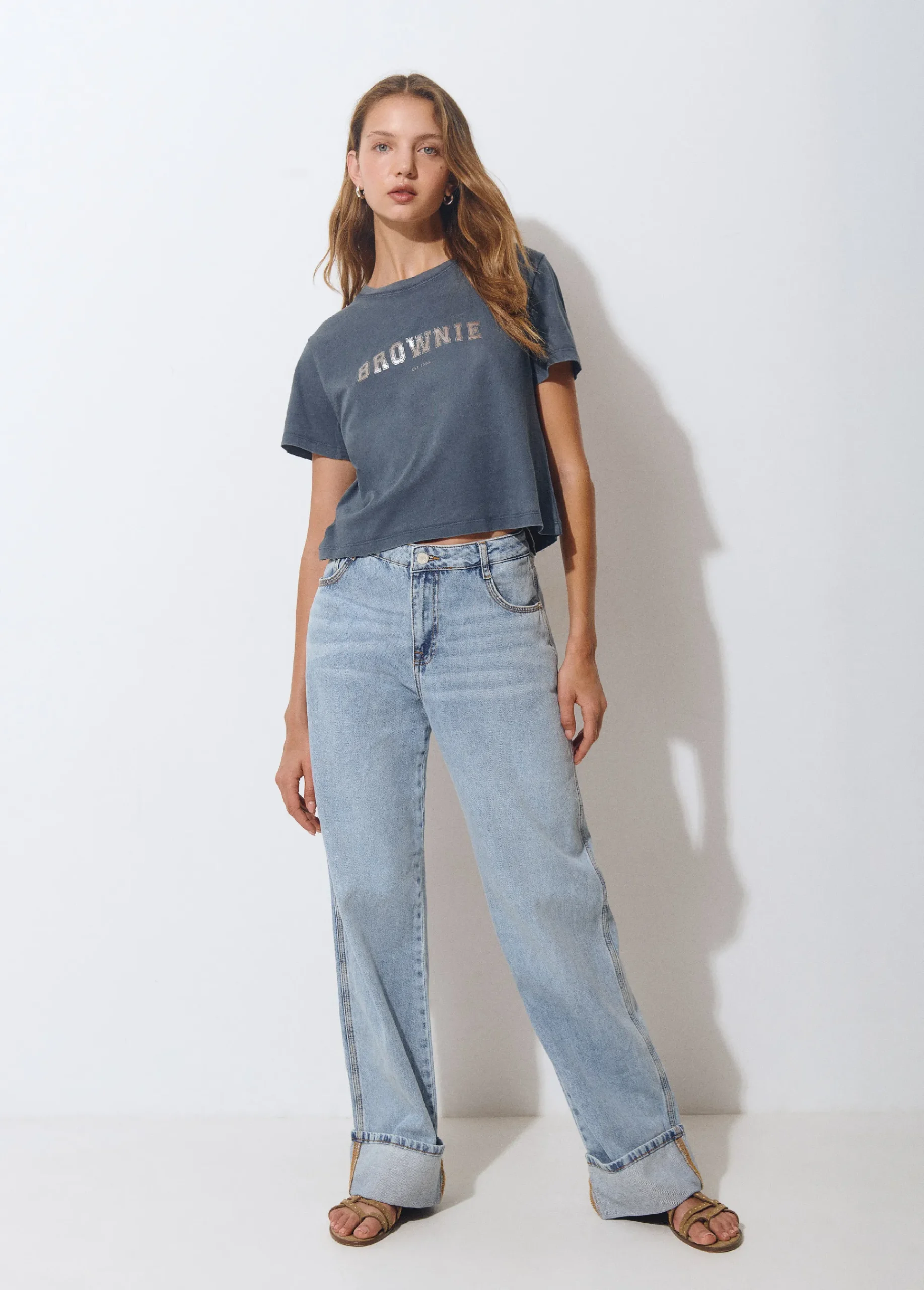 Brownie Camisetas Y Tops*Camiseta logo Azul