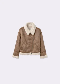 Brownie Abrigos Y Chaquetas*Cazadora doble faz efecto piel Camel