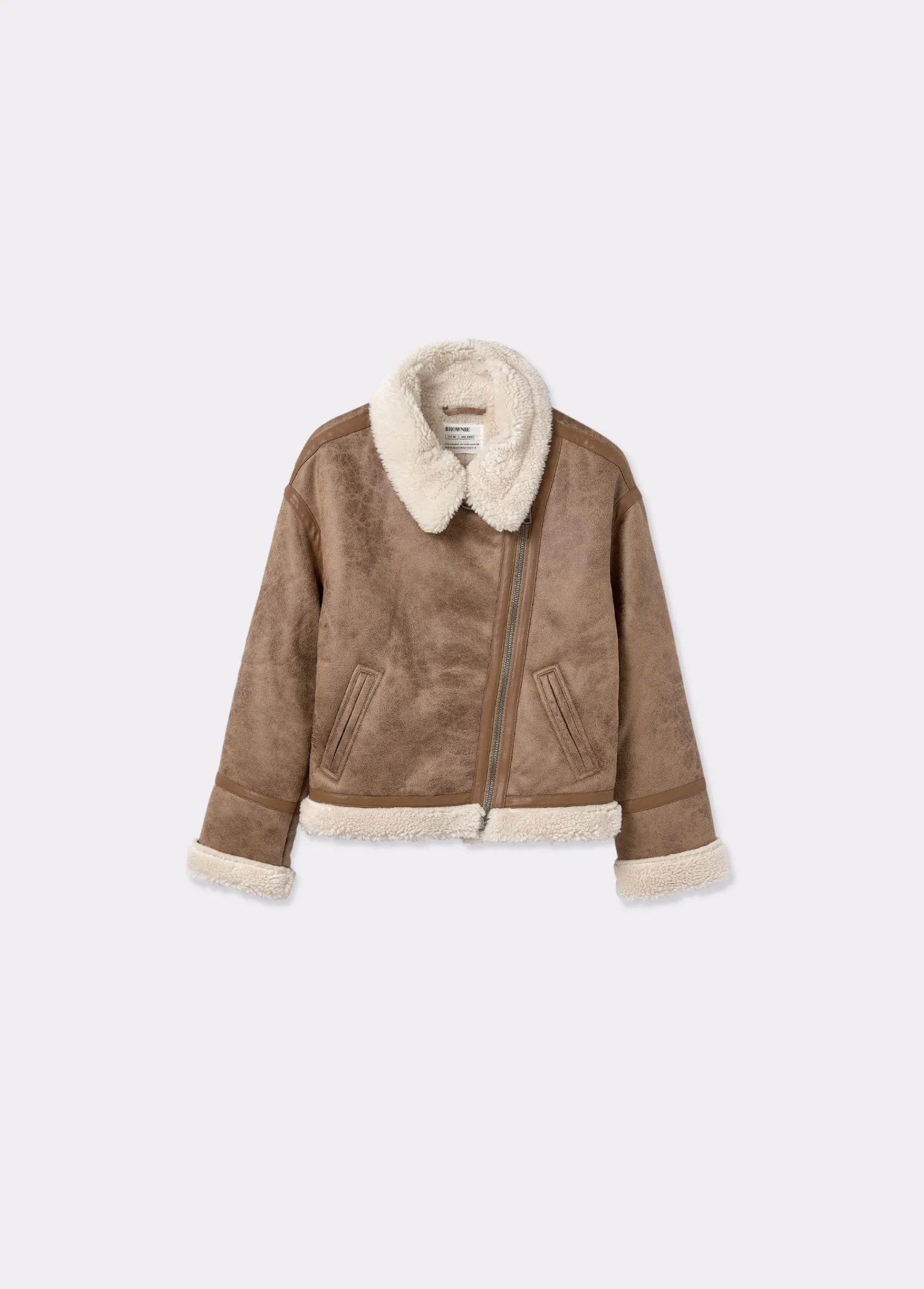 Brownie Abrigos Y Chaquetas*Cazadora doble faz efecto piel Camel